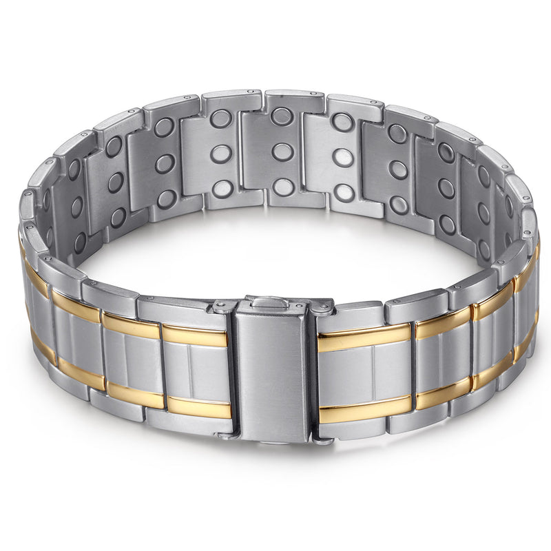 Powerful Strength Stainless Steel 3X Magnetic Bracelets for Men