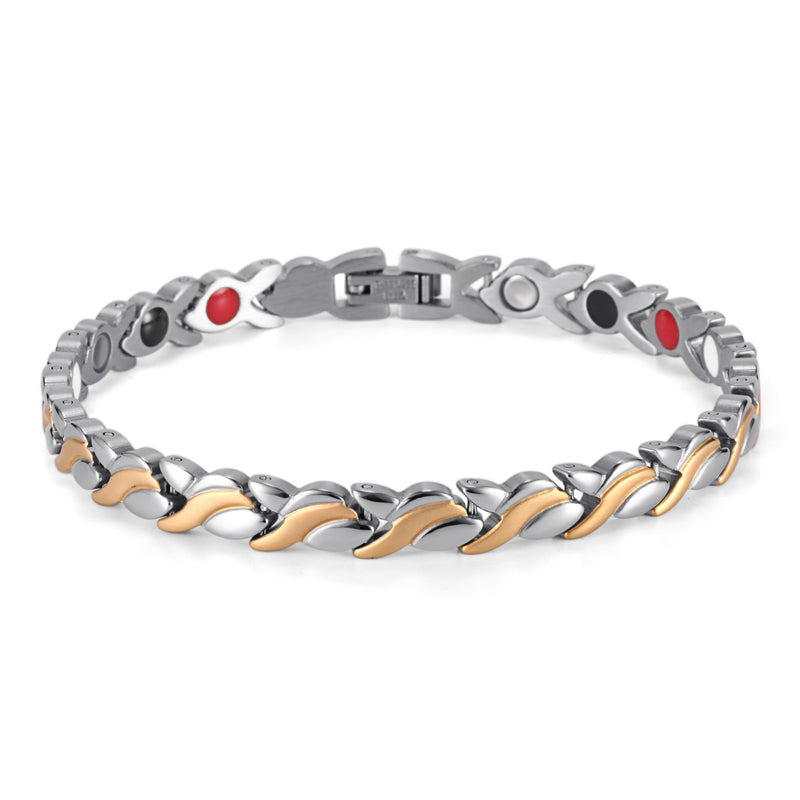 Pain and Inflammation Couple Magnetic Bracelet Relieve Stainless Steel