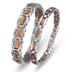 High Gauss Stainless Steel Couple Effective Magnetic Bracelets Benefits