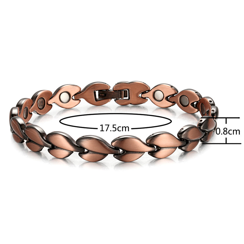 Women Carpal Tunnel Strong Copper Magnetic Bracelet for Arthritis
